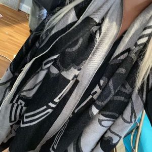 Black and nude authentic Versace scarf